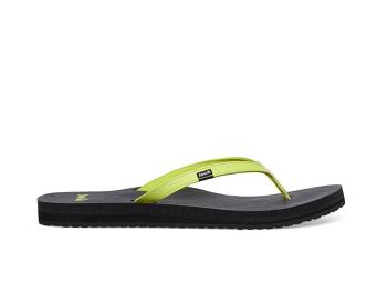 Sanuk Yoga Joy Women's Flip Flops Yellow | Canada 62EBC